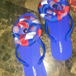 Chicago Cubs Ribboned Flip Flops